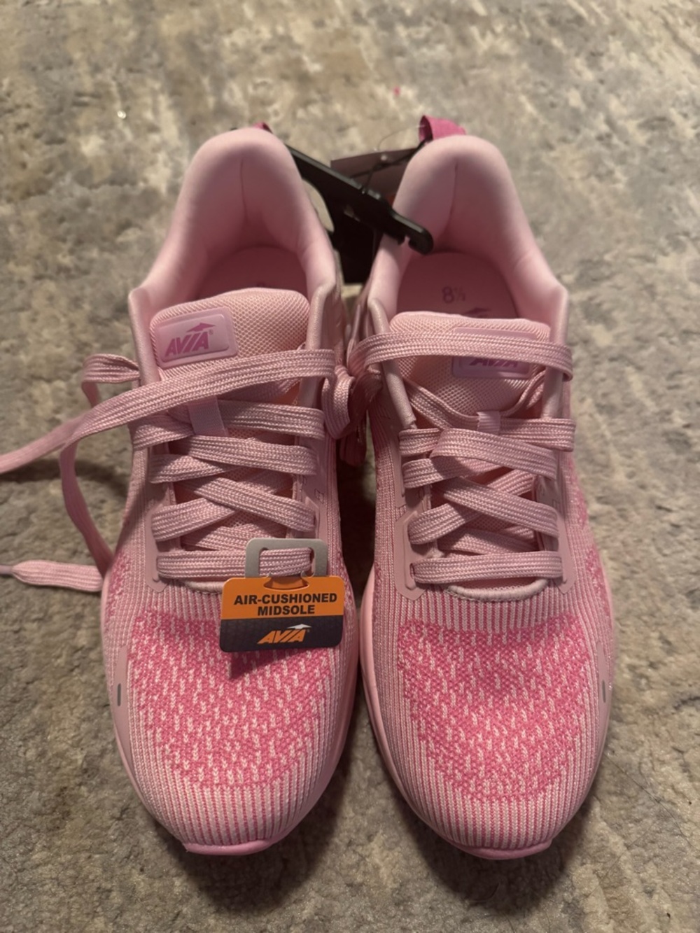 Avia Pink Women's Air-Cushioned Knit Running Shoes